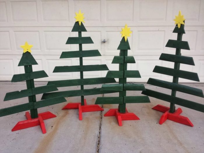 Construye tu propio árbol de Navidad con palets 1